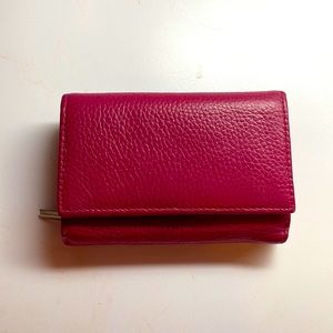 Beautiful Genuine Leather Wallet - snap closure with zip change pocket